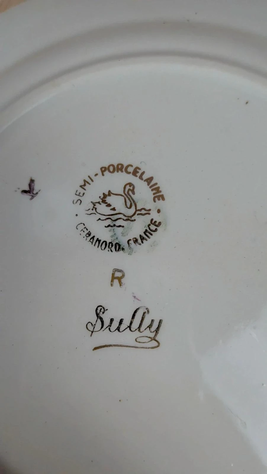 Lot de 2 assiettes à dessert vintage Cerranor – modèle Sully – photo 7